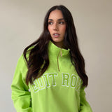 Claudia HALF-ZIP Lime
