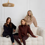 Elle Funnel Neck - Brownie