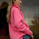 Elle Funnel Neck -  Coral Candy