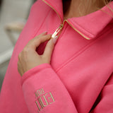 Elle Funnel Neck -  Coral Candy