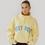 NEW Claudia HALF-ZIP Lemon Sorbet