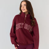 Claudia HALF-ZIP Dark Cherry